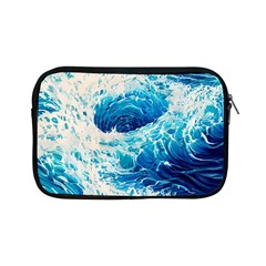 Abstract Blue Ocean Wave Ii Apple Ipad Mini Zipper Cases by GardenOfOphir