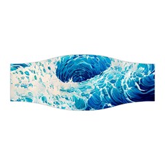 Abstract Blue Ocean Wave Ii Stretchable Headband by GardenOfOphir