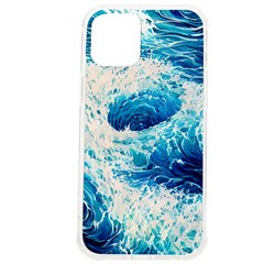 Abstract Blue Ocean Wave Ii Iphone 12 Pro Max Tpu Uv Print Case by GardenOfOphir