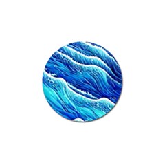 Blue Ocean Wave Watercolor Golf Ball Marker (10 Pack) by GardenOfOphir