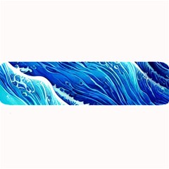 Blue Ocean Wave Watercolor Large Bar Mat by GardenOfOphir