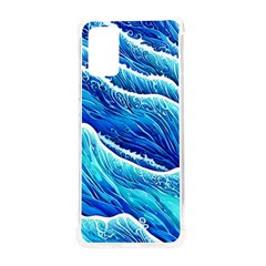 Blue Ocean Wave Watercolor Samsung Galaxy S20plus 6 7 Inch Tpu Uv Case by GardenOfOphir