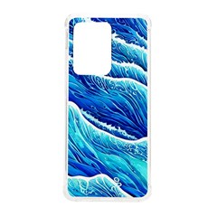 Blue Ocean Wave Watercolor Samsung Galaxy S20 Ultra 6 9 Inch Tpu Uv Case by GardenOfOphir