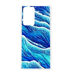 Blue Ocean Wave Watercolor Samsung Galaxy Note 20 Ultra Tpu Uv Case