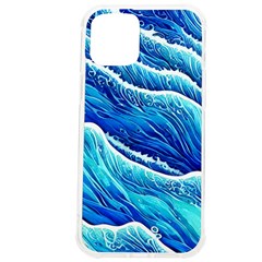 Blue Ocean Wave Watercolor Iphone 12 Pro Max Tpu Uv Print Case