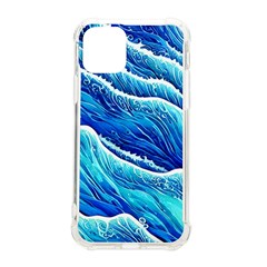 Blue Ocean Wave Watercolor Iphone 11 Pro 5 8 Inch Tpu Uv Print Case by GardenOfOphir