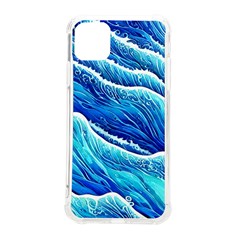 Blue Ocean Wave Watercolor Iphone 11 Pro Max 6 5 Inch Tpu Uv Print Case