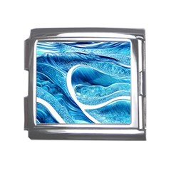 Blue Wave Mega Link Italian Charm (18mm) by GardenOfOphir