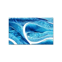 Blue Wave Sticker (rectangular) by GardenOfOphir