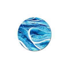 Blue Wave Golf Ball Marker (4 Pack) by GardenOfOphir