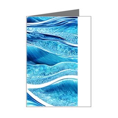 Blue Wave Mini Greeting Card by GardenOfOphir