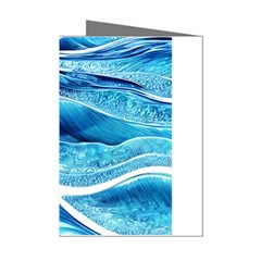 Blue Wave Mini Greeting Cards (pkg Of 8) by GardenOfOphir