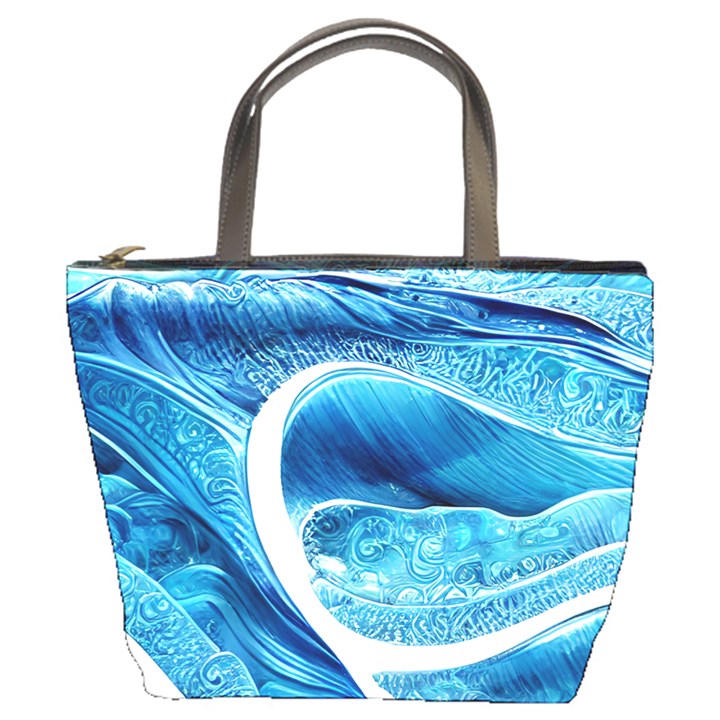 Blue Wave Bucket Bag