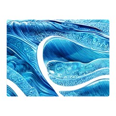 Blue Wave Premium Plush Fleece Blanket (mini) by GardenOfOphir