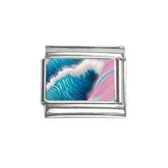 Pink Sea Water Italian Charm (9mm)