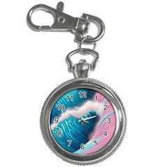 Pink Sea Water Key Chain Watches by GardenOfOphir