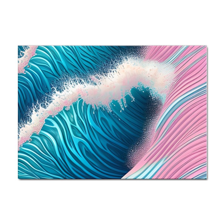 Pink Sea Water Sticker A4 (100 pack)