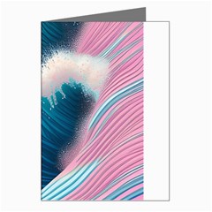 Pink Sea Water Greeting Cards (pkg Of 8) by GardenOfOphir