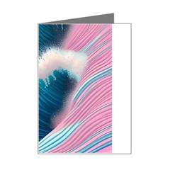 Pink Sea Water Mini Greeting Card by GardenOfOphir