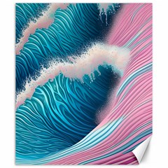 Pink Sea Water Canvas 20  X 24  by GardenOfOphir