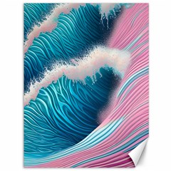 Pink Sea Water Canvas 36  X 48  by GardenOfOphir