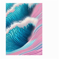 Pink Sea Water Large Garden Flag (two Sides) by GardenOfOphir