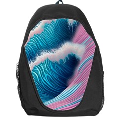 Pink Sea Water Backpack Bag by GardenOfOphir