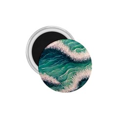 Blue Wave Pattern 1 75  Magnets by GardenOfOphir