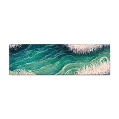 Blue Wave Pattern Sticker Bumper (100 Pack) by GardenOfOphir