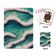 Blue Wave Pattern Playing Cards Single Design (rectangle) by GardenOfOphir