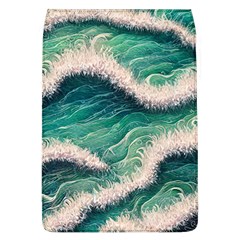 Blue Wave Pattern Removable Flap Cover (l) by GardenOfOphir