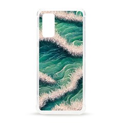 Blue Wave Pattern Samsung Galaxy S20 6 2 Inch Tpu Uv Case