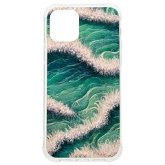 Blue Wave Pattern Iphone 12/12 Pro Tpu Uv Print Case by GardenOfOphir