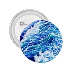 Abstract Blue Wave 2 25  Buttons by GardenOfOphir