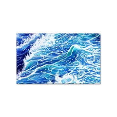 Abstract Blue Wave Sticker Rectangular (10 Pack) by GardenOfOphir