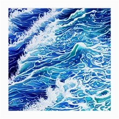 Abstract Blue Wave Medium Glasses Cloth by GardenOfOphir