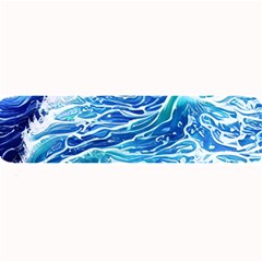 Abstract Blue Wave Large Bar Mat by GardenOfOphir