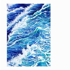 Abstract Blue Wave Small Garden Flag (two Sides) by GardenOfOphir