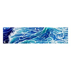 Abstract Blue Wave Banner And Sign 4  X 1  by GardenOfOphir