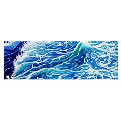 Abstract Blue Wave Banner And Sign 6  X 2  by GardenOfOphir