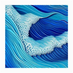 Waves Blue Ocean Medium Glasses Cloth by GardenOfOphir