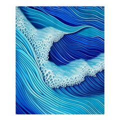 Waves Blue Ocean Shower Curtain 60  X 72  (medium)  by GardenOfOphir