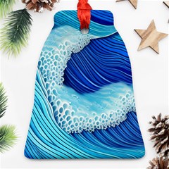 Waves Blue Ocean Ornament (bell)