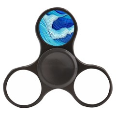 Waves Blue Ocean Finger Spinner by GardenOfOphir