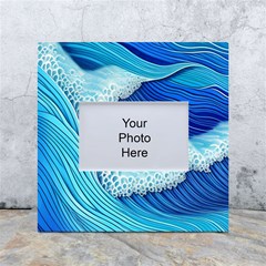 Waves Blue Ocean White Box Photo Frame 4  X 6 