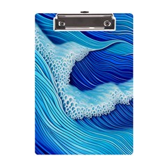 Waves Blue Ocean A5 Acrylic Clipboard