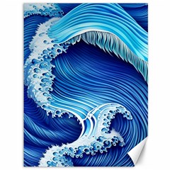 Watercolor Wave Canvas 36  X 48  by GardenOfOphir