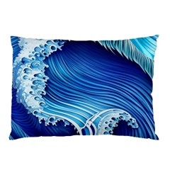 Watercolor Wave Pillow Case by GardenOfOphir