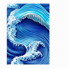 Watercolor Wave Large Garden Flag (two Sides) by GardenOfOphir