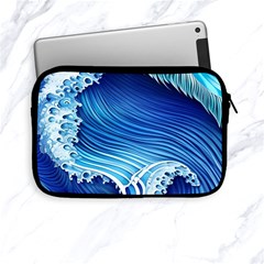 Watercolor Wave Apple Ipad Mini Zipper Cases by GardenOfOphir